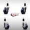 Service Caster 3.5'' SS Solid Poly Wheel Swivel 1-1/2'' Expanding Stem Caster Set 2 Brakes, 4PK SCC-SSEX20S3514-SPUS-2-TLB-2-112 - alternate 3